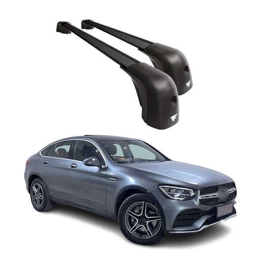 2016-2019 Mercedes GLC Class Coupe C253 Roof Racks Cross Bars Black