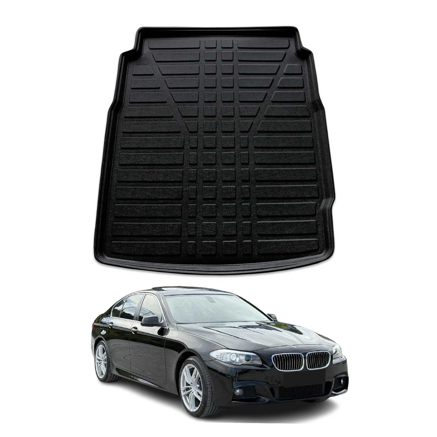 2011-2016 BMW 5 Series F10 Sedan Cargo Liner Trunk Mat All Weather Black
