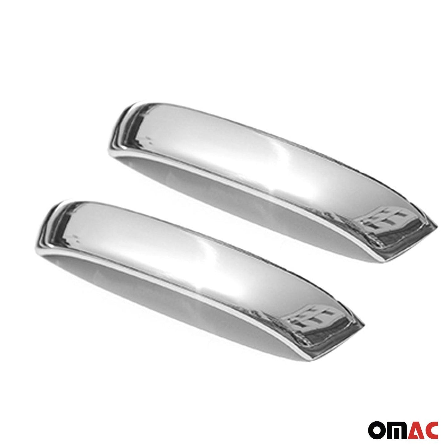 OMAC Car Door Handle Cover Trim for Smart ForTwo 1998-2007 Steel Chrome 2 Pcs '4750042