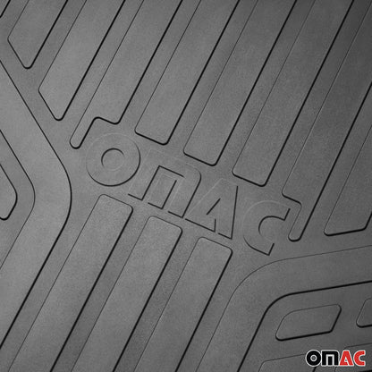 OMAC Trimmable Floor Mats Liner Waterproof for VW Arteon 2019-2023 Black 4 Pcs A058514