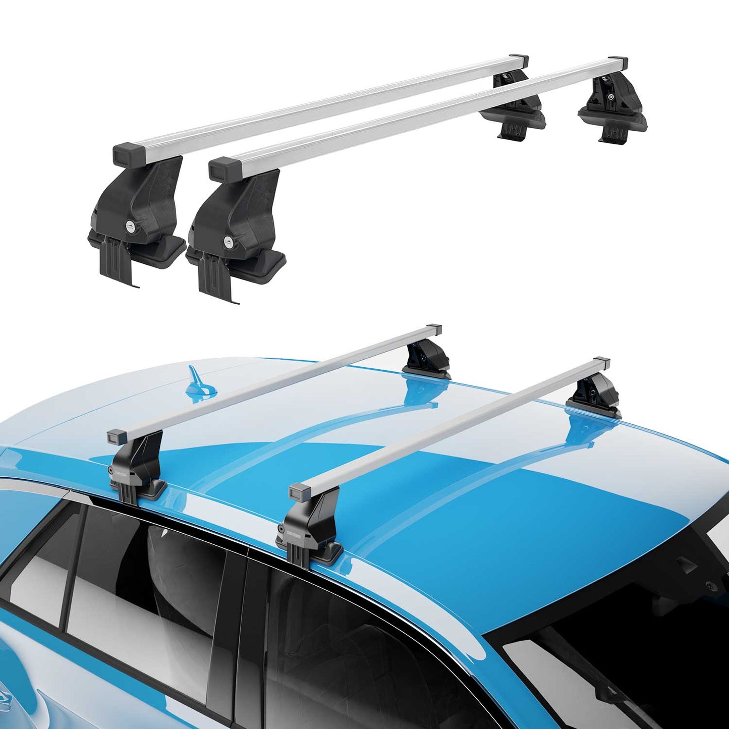 2015-2024 Ford Edge Roof Rack Cross Bars Silver
