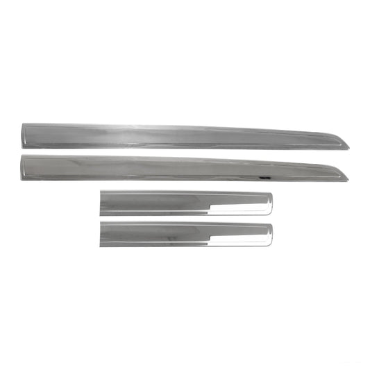 OMAC Side Door Molding Trim Skirt Garnish for Mazda CX-3 2016-2021 Steel Silver 4 Pcs 4624131