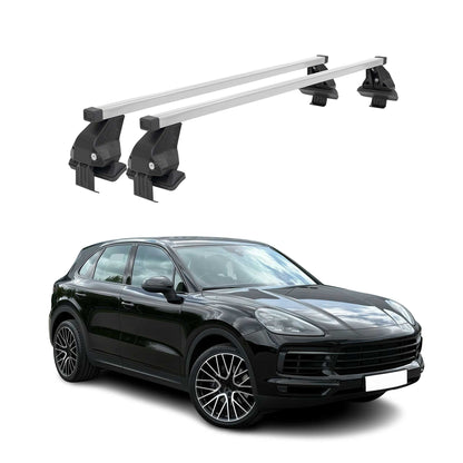 2019-2026 Porsche Cayenne Roof Rack Cross Bars Silver