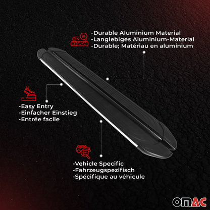 2015-2020 Hyundai Tucson Nerf Bar Side Step Running Boards Alu 2x
