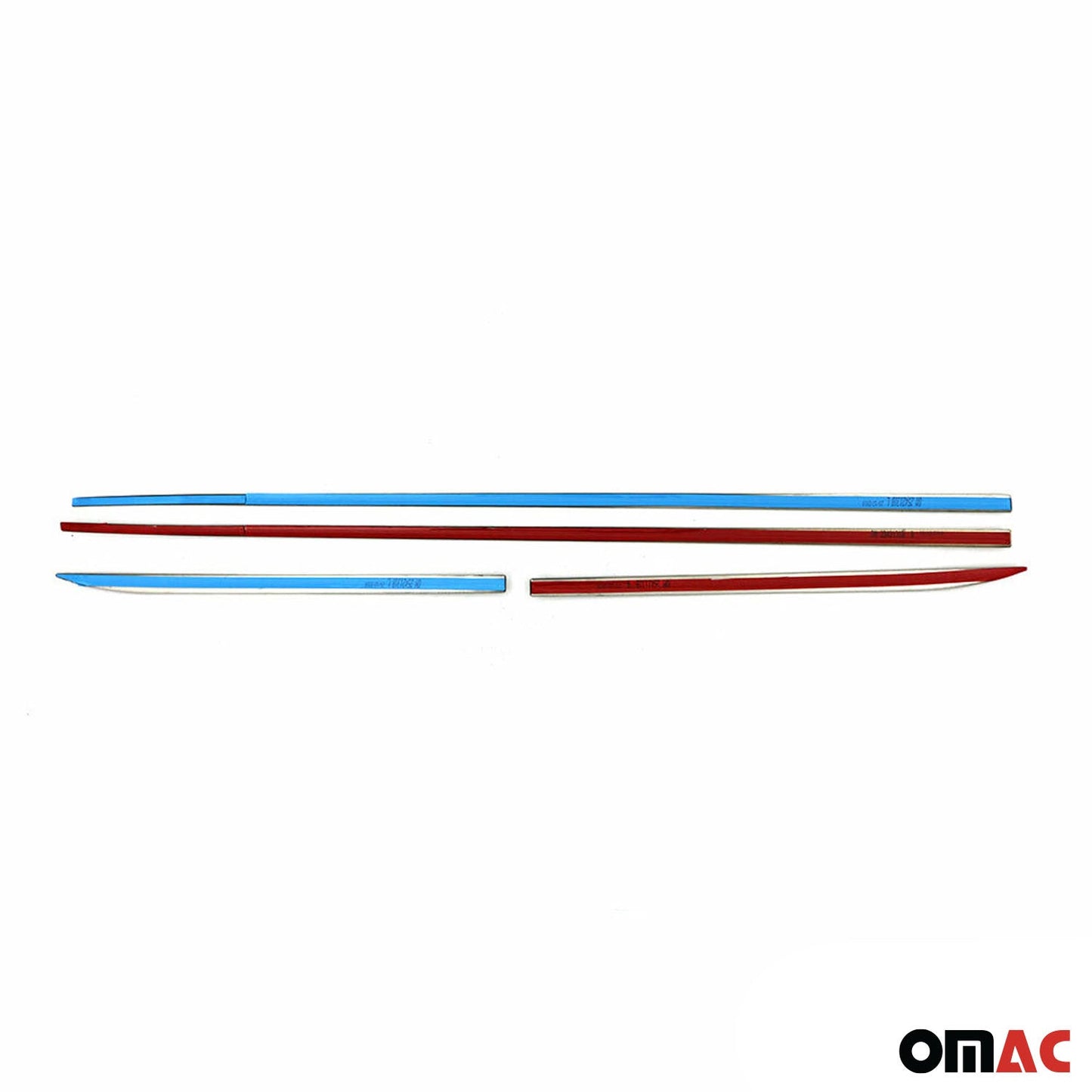 OMAC Side Door Molding Trim Skirt Garnish for Ford Focus 2012-2018 Steel Dark 4 Pcs U015368