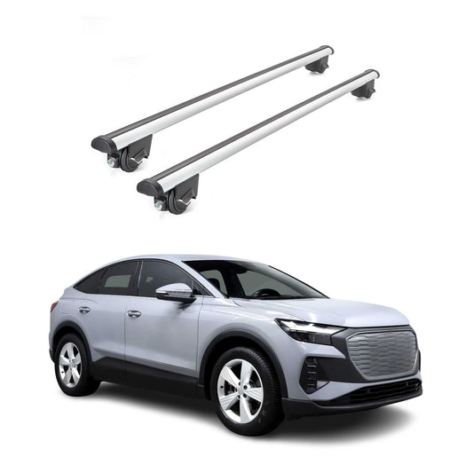 2022-2024 Audi Q4 e-tron Roof Rack Cross Bars Silver