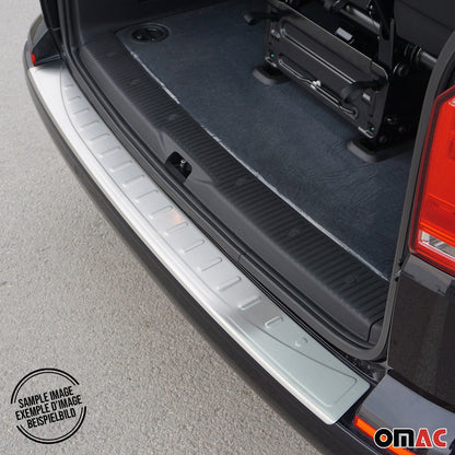OMAC Rear Bumper Sill Cover Protector for Ssangyong Rexton 2006-2012 Brushed Steel 6702093T