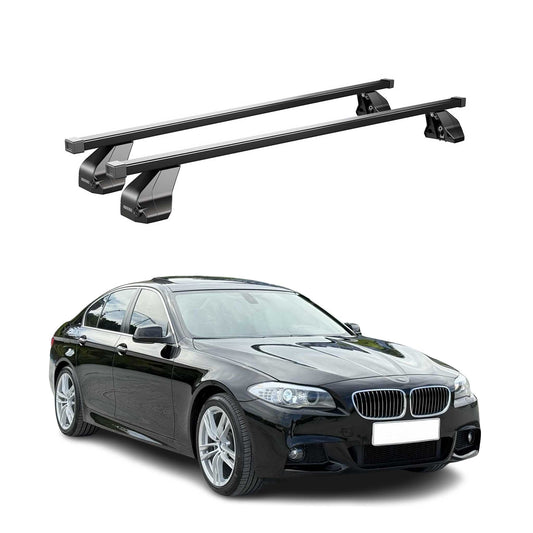 2011-2016 BMW 5 Series F10 Sedan Roof Rack Cross Bars Black