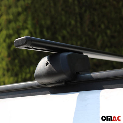 OMAC Roof Racks Luggage Carrier Cross Bars Iron for Mazda CX-50 2023-2024 Black 2Pcs G003057