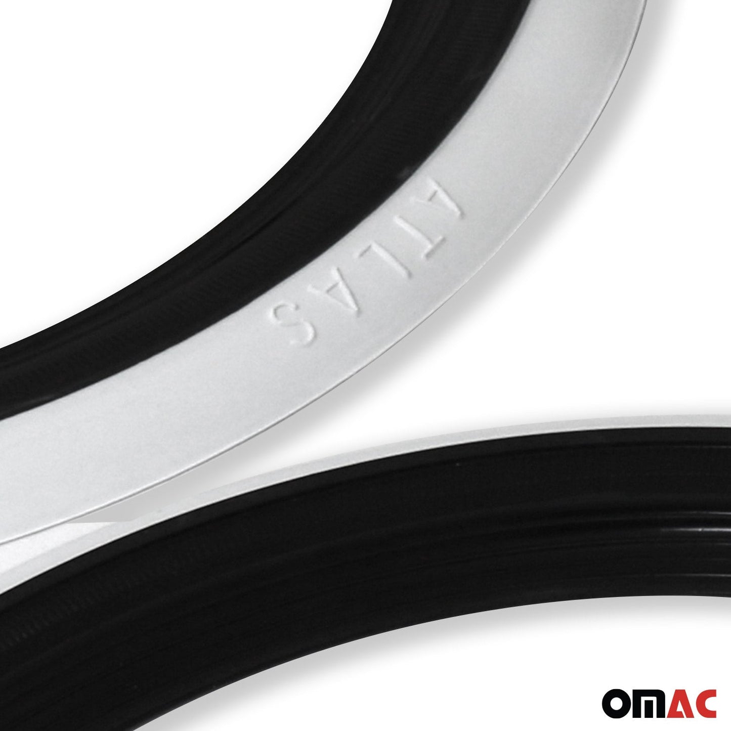 4x Portawalls Black White Wall Tire Insert 16" Rims Sidewall Set