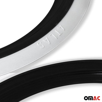 4x Portawalls Black White Wall Tire Insert 16" Rims Sidewall Set