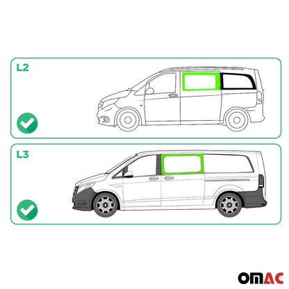 2016-2024 Mercedes Metris Window Glass Fit Kit Front Left Side L2 L3
