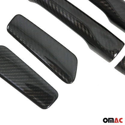 OMAC Door Handle Cover Protector for Renault Clio 2012-2018 Carbon Fiber Black 6 Pcs 6116041C