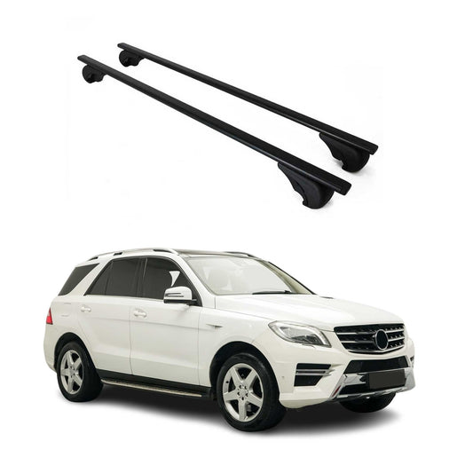 2012-2015 Mercedes ML Class W166 Roof Rack Cross Bars Black