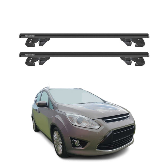 2013-2017 Ford C-Max Roof Rack Cross Bars Black