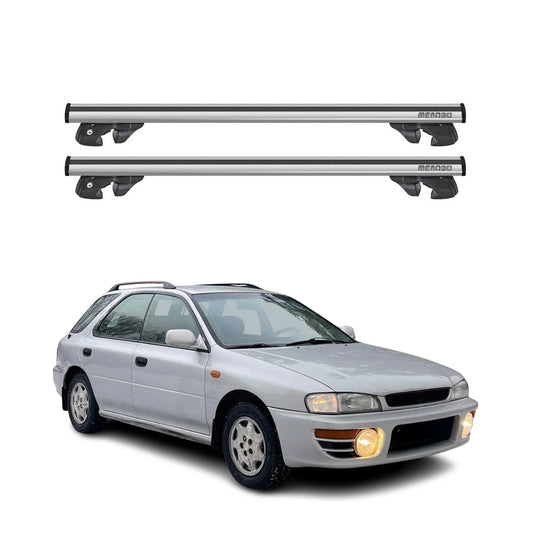 1992-2000 Subaru Impreza Wagon Roof Rack Cross Bars Silver