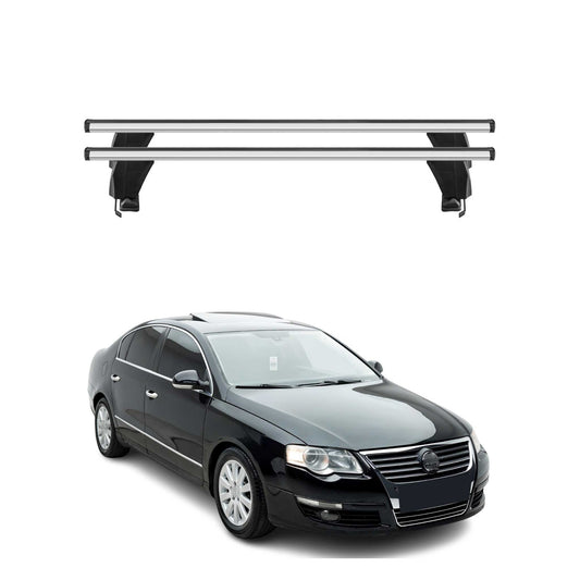 2006-2010 VW Passat B6 Sedan Roof Rack Cross Bars Silver