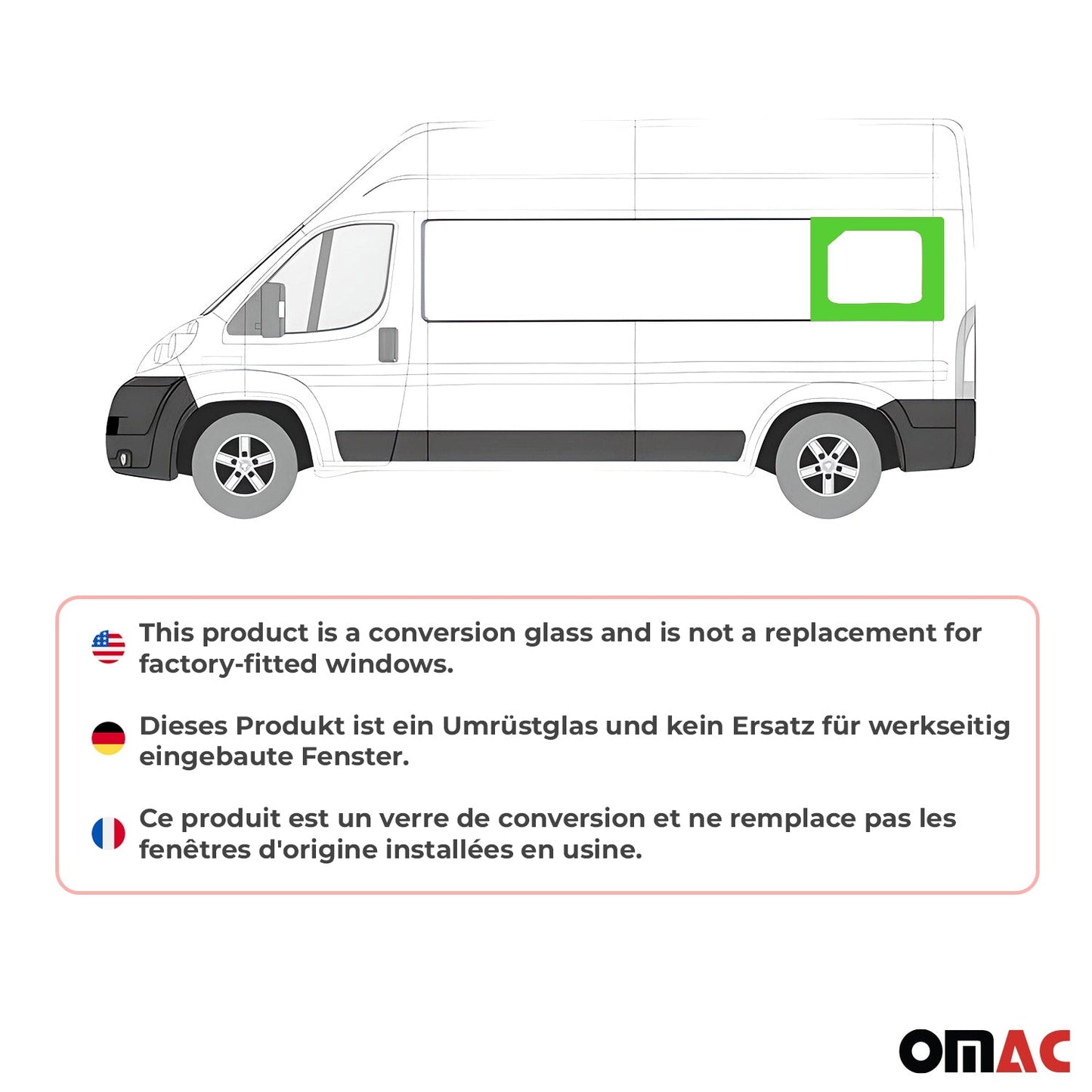 2014-2025 RAM ProMaster Window Glass Rear Left Side L3