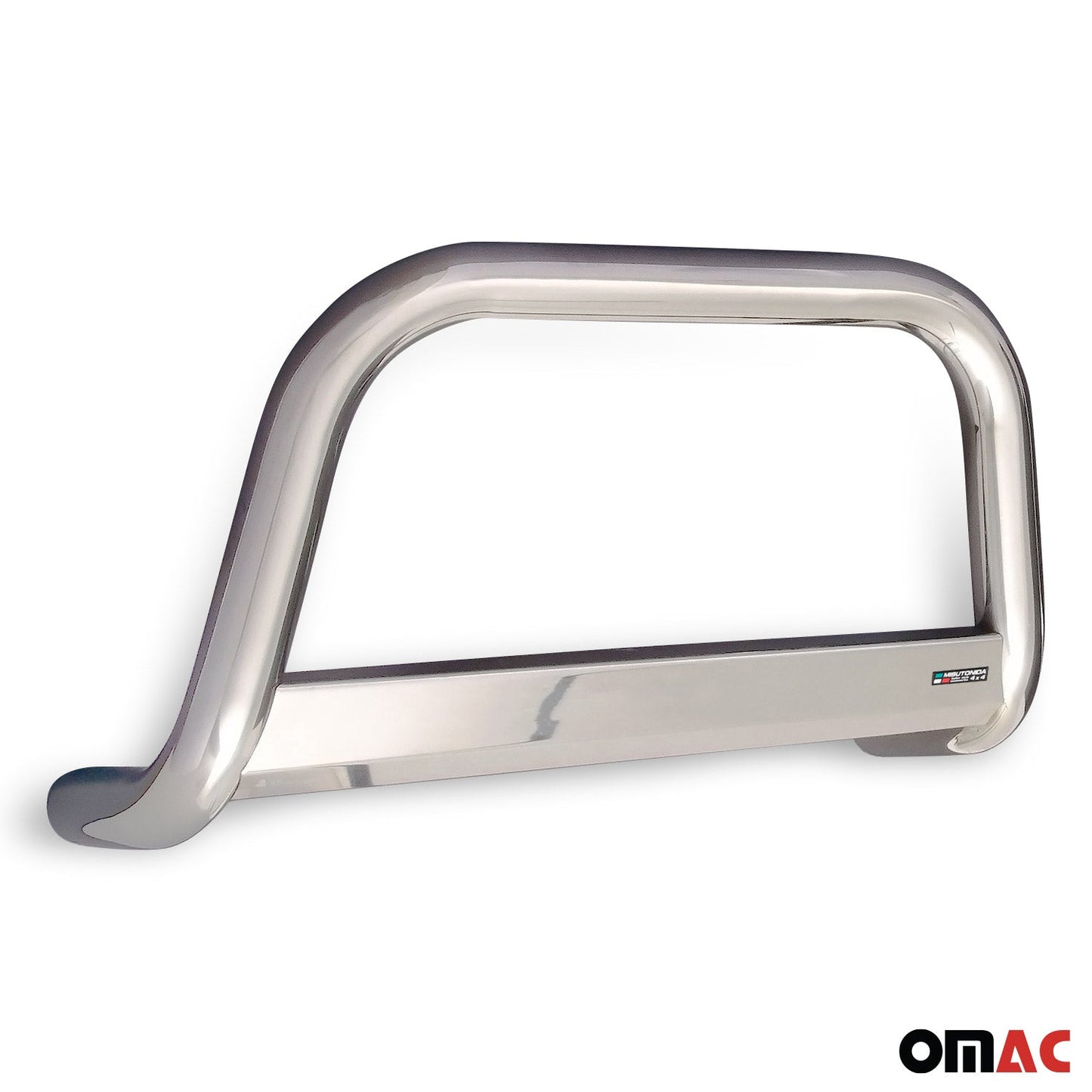 OMAC Bull Bar For Fiat 500X 2016-2018 Front Bumper Grill Guard Stainless Steel Silver 2541MSBB067