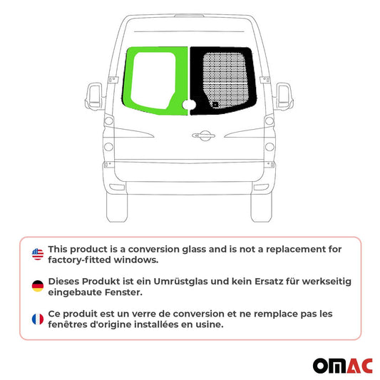 2010-2018 Mercedes Sprinter W906 Window Glass Left Barn Door Glass L1 L2 L3 L4