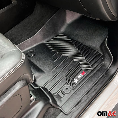 OMAC OMAC Premium Floor Mats for Ford F-150 2009-2014 Front Heavy Duty Black VRT260A464-1