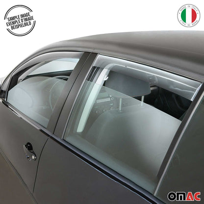 2009-2016 Audi A4 S4 Sedan Window Visor Vent Rain Deflector 4Pcs Smoke