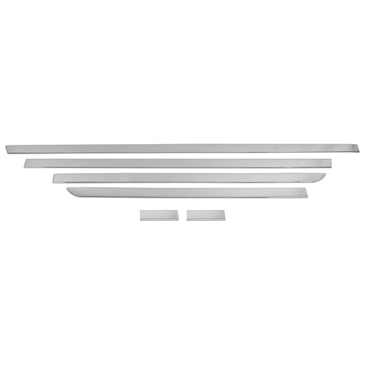 OMAC Chrome Side Door Trim for Mercedes Metris 2016-2023 One Sliding Door L3 S.Steel 4733133