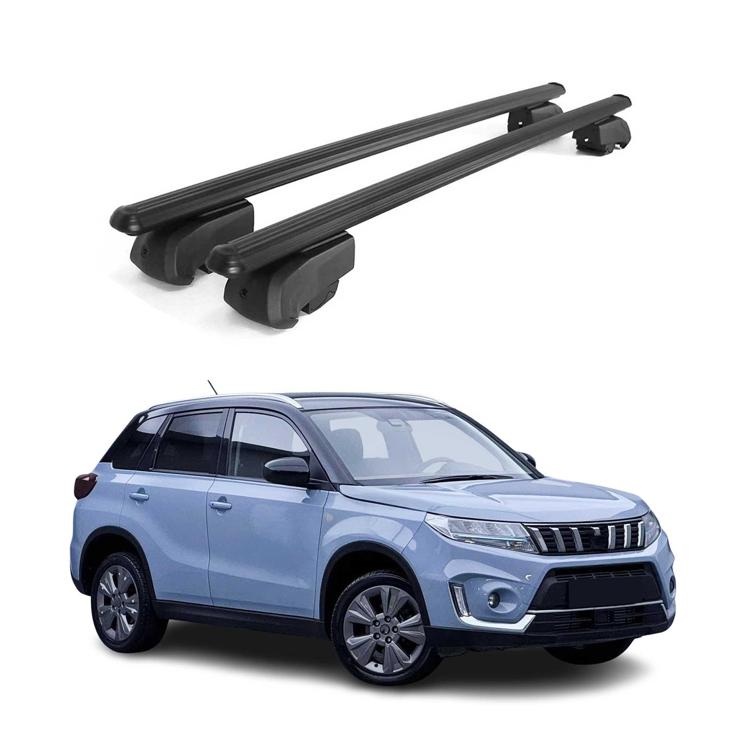 2015-2024 Suzuki Vitara Roof Rack Cross Bars Black
