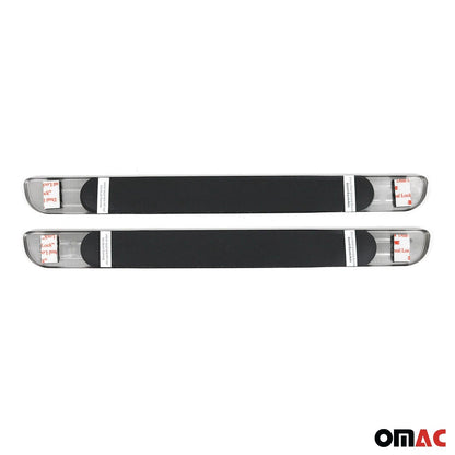 OMAC Door Sill Scuff Plate Illuminated for Ford Escape 2013-2016 Sport Steel 2x 9696090LST