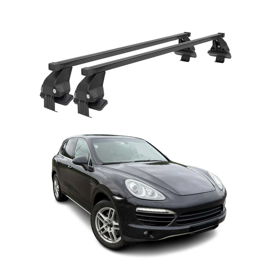 2011-2018 Porsche Cayenne Roof Rack Cross Bars Black