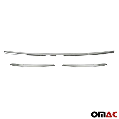 OMAC Fog Light Headlight Lamp Surround Trim for VW Tiguan 2018-2024 Silver 3 Pcs 7548105