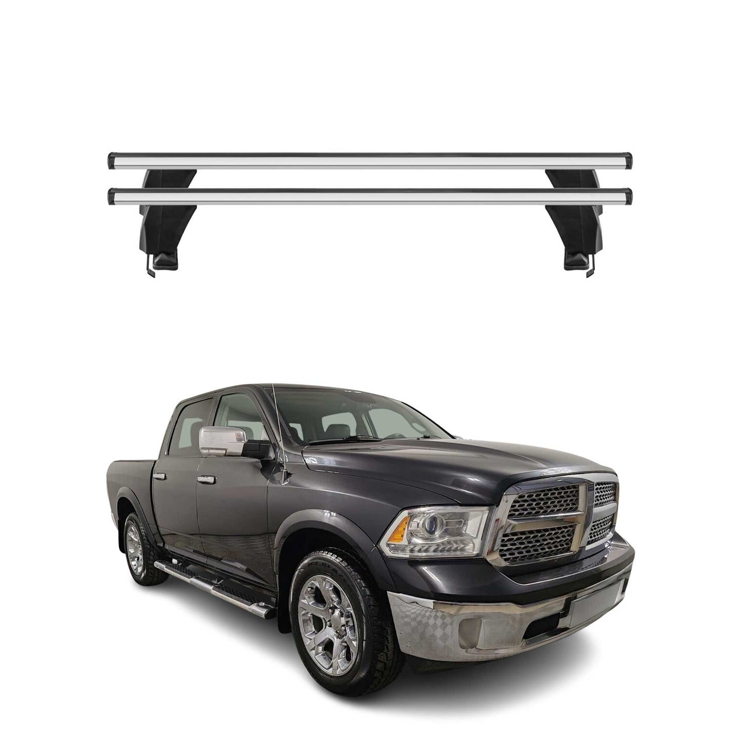 2009-2018 RAM 1500 4 Roof Rack Cross Bars Silver