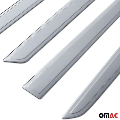 OMAC Side Door Molding Trim for Citroen Berlingo 2008-2019 Steel Silver 4x 5723131