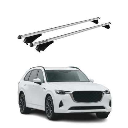 2025 Mazda CX-70 Roof Rack Cross Bars Luggage Carrier Silver 2Pcs