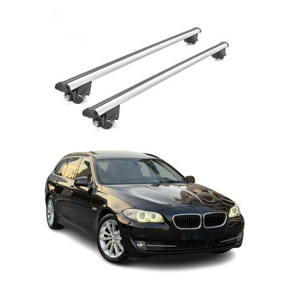 2010-2016 BMW 5 Series F11 Wagon Roof Rack Cross Bars Silver