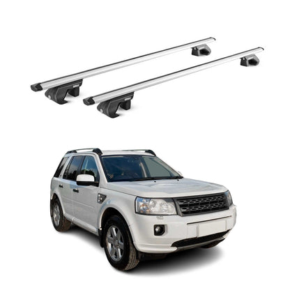 2008-2015 Land Rover LR2 Roof Rack Cross Bars Silver