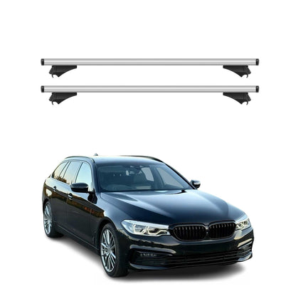 2017-2023 BMW 5 Series G31 Wagon Roof Rack Cross Bars Silver