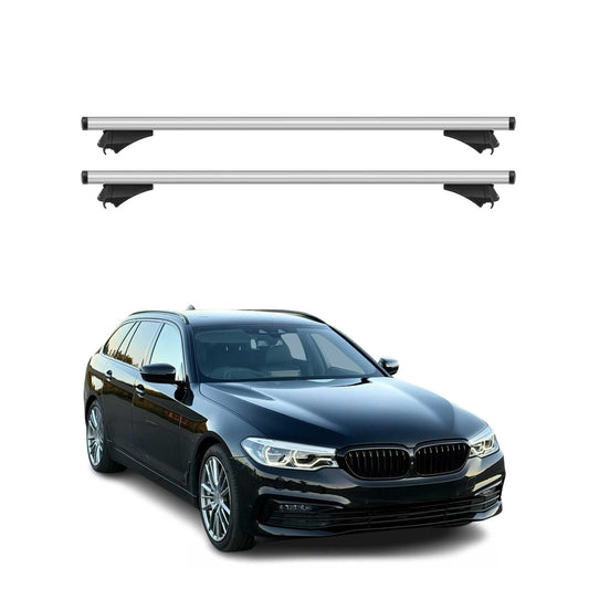 2017-2023 BMW 5 Series G31 Wagon Roof Rack Cross Bars Silver