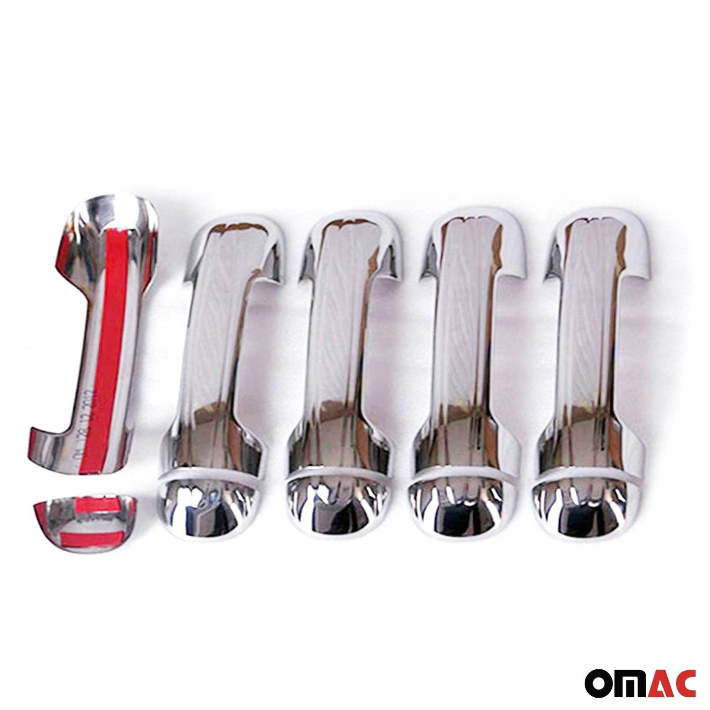 OMAC Car Door Handle Cover Protector for Ford Transit Connect 2010-2013 Steel 10 Pcs '2620042