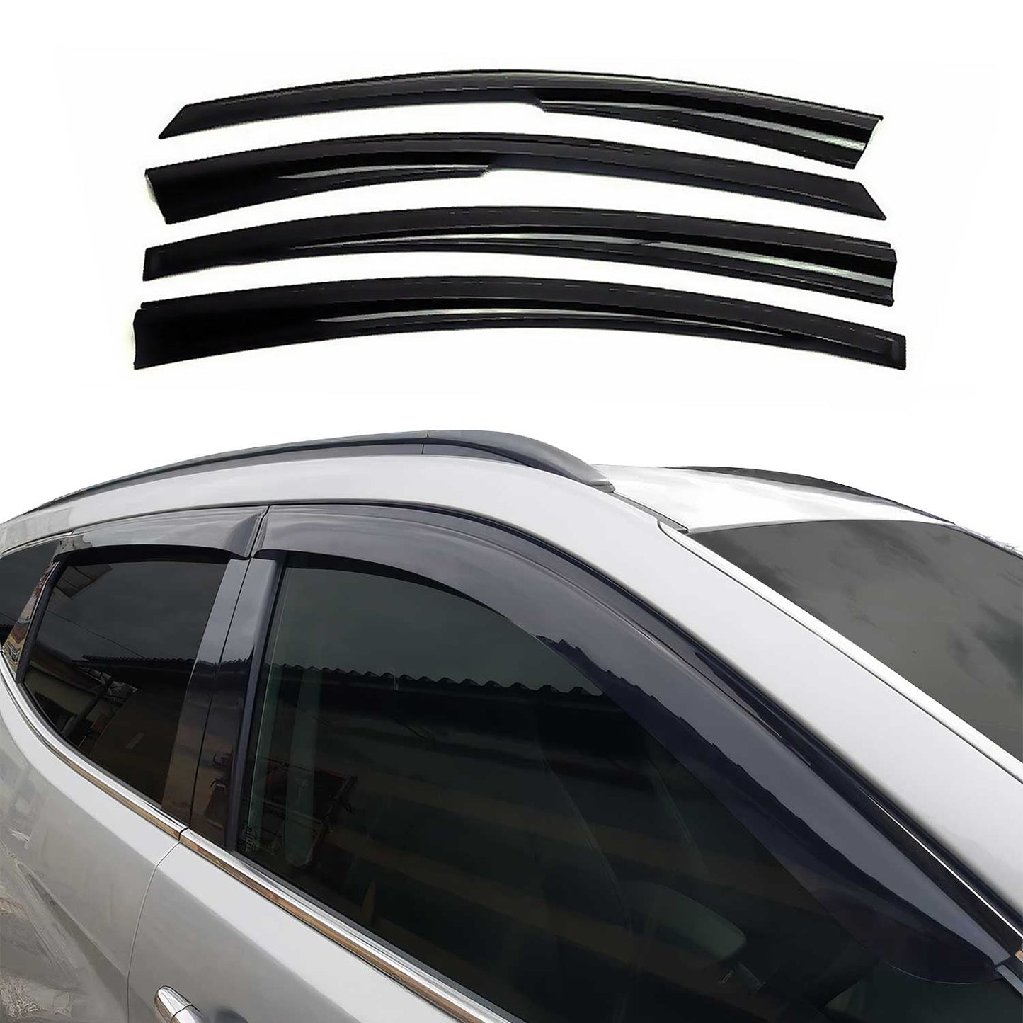 2013-2022 Buick Encore Window Visor Vent Rain Deflector 4Pcs Smoke
