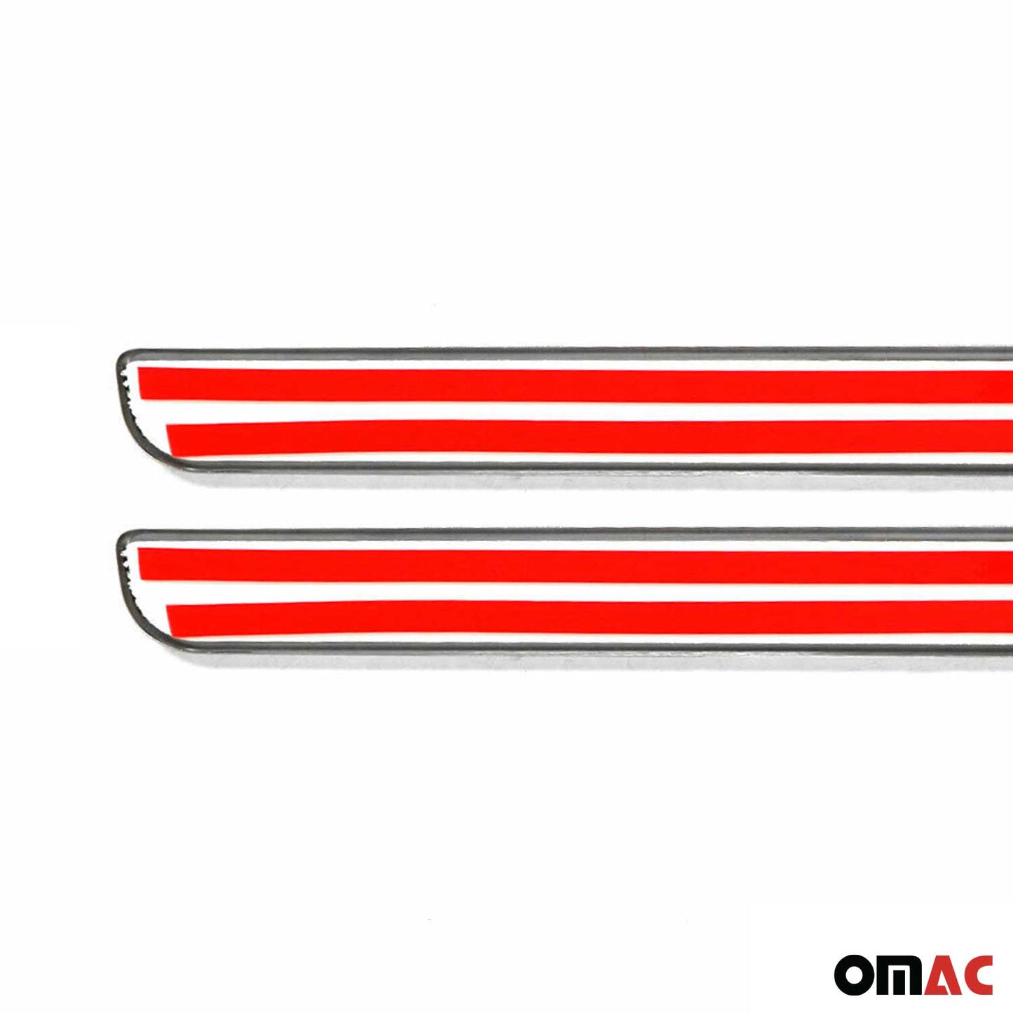 OMAC Door Sill Scuff Plate Illuminated for Ford Ranger Exclusive Steel Carbon Foiled 9696092CFE