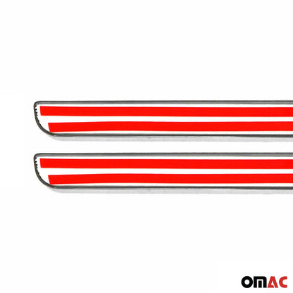 OMAC Door Sill Scuff Plate Illuminated for Ford Ranger Exclusive Steel Carbon Foiled 9696092CFE