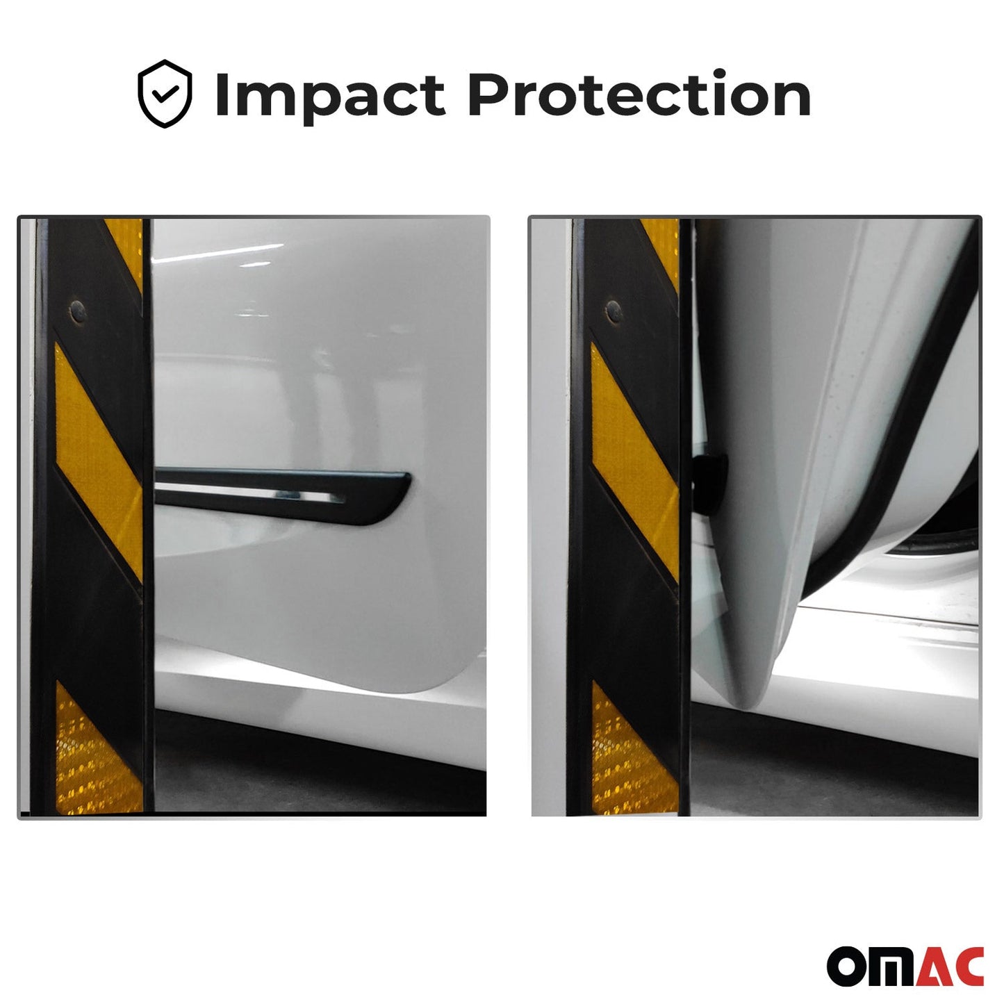 OMAC Side Door Molding Trim Skirt Garnish for Lexus Steel Silver 4 Pcs U021897