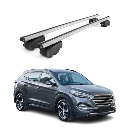 2016-2021 Hyundai Tucson Roof Rack Cross Bars Silver