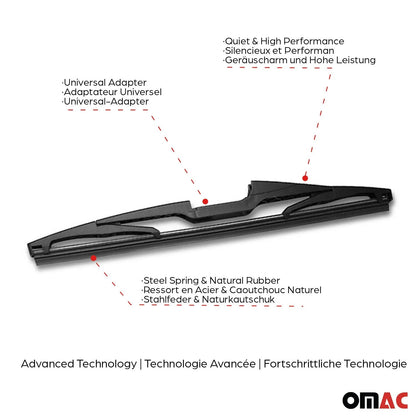 Mini Paceman Rear Windshield Wiper Blades