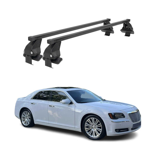 2011-2023 Chrysler 300 Roof Rack Cross Bars Black