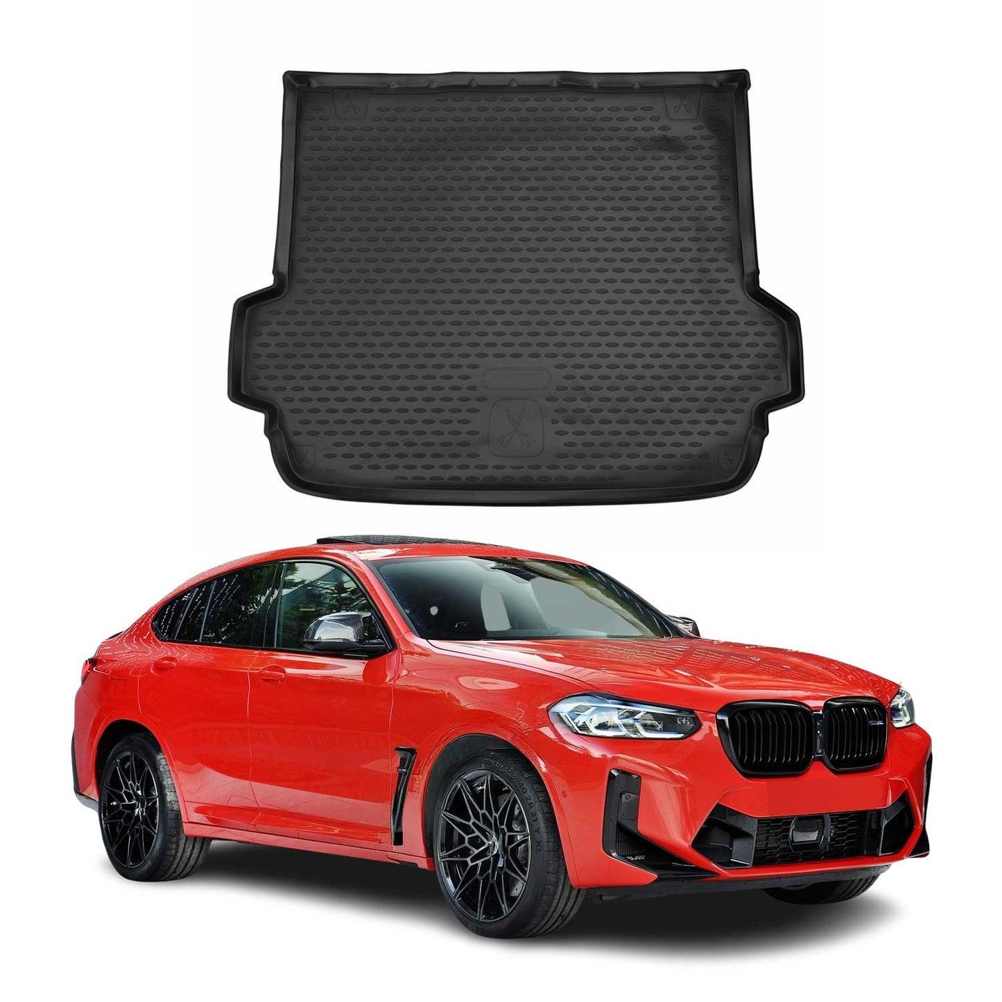 2019-2024 BMW X4 G02 Cargo Liner Trunk Mat All Weather Black