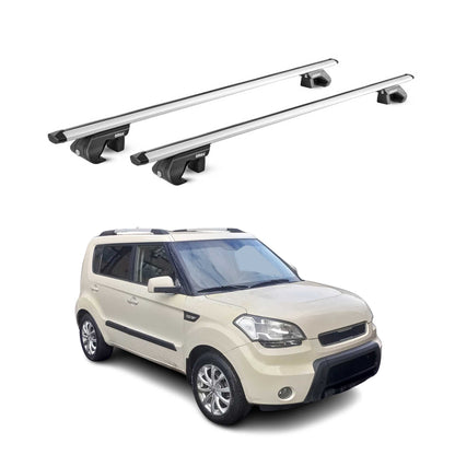 2009-2013 Kia Soul Roof Rack Cross Bars Silver