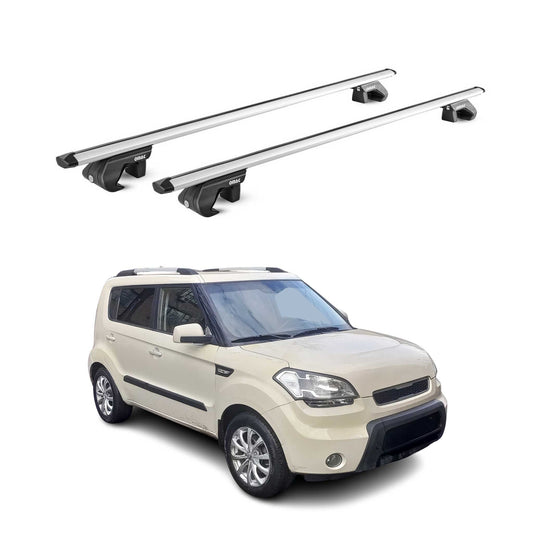 2009-2013 Kia Soul Roof Rack Cross Bars Silver