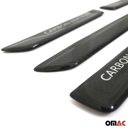 OMAC Fits BMW X1 2012-2015 Genuine Carbon Fiber Door Sill Scuff Guard Cover 4 Pcs U015316